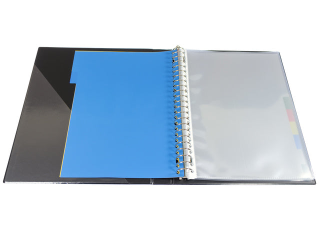 Tabblad Multo A4 23r blanco PP 120 micron 10 delig assorti kleuren