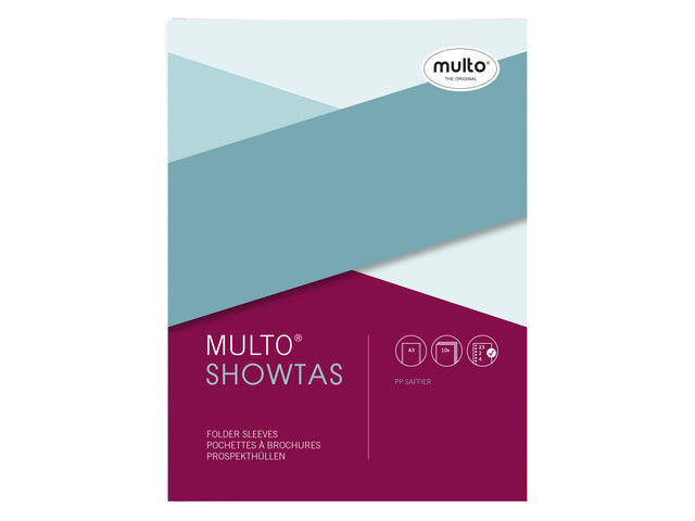 Showtas Multo A3 23r PP 120 micron generfd liggend krimp a 10 stuks