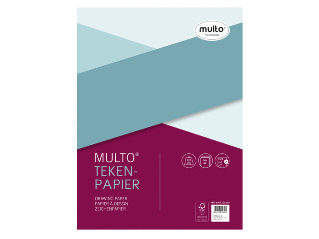 Ringbandinterieur Multo A4 23r tekenpapier 120 gram 50 vel