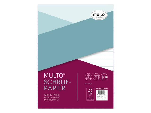 Ringbandinterieur Multo A5 17r lijn 80 gram 50 vel