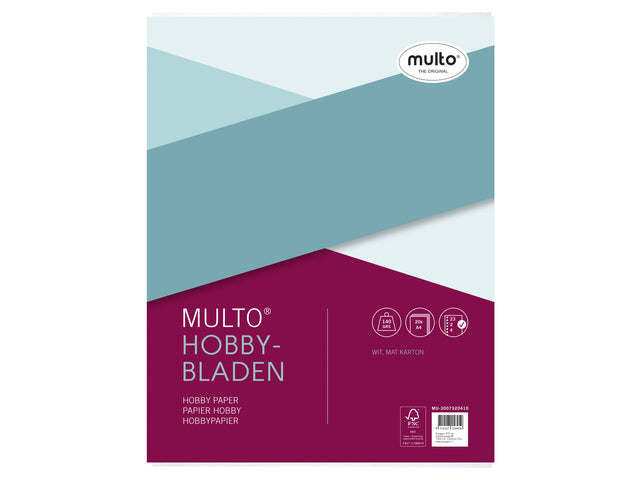 Ringbandinterieur Multo A4 23r hobbybladen 140 gram 20 vel