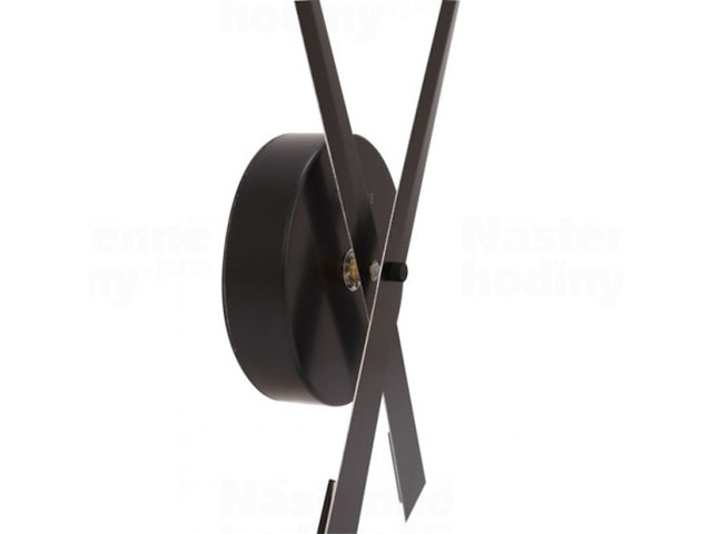 Wandklok NeXtime dia. 70 cm, zwart, 'Handen'