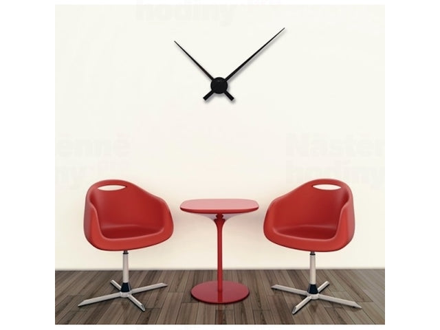 Wandklok NeXtime dia. 70 cm, zwart, 'Handen'