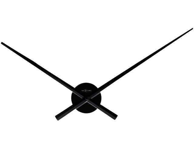 Wandklok NeXtime dia. 70 cm, zwart, 'Handen'