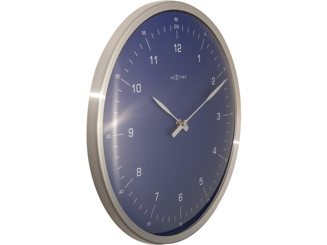 Wandklok NeXtime 60 minuten Ø33 metaal blauw