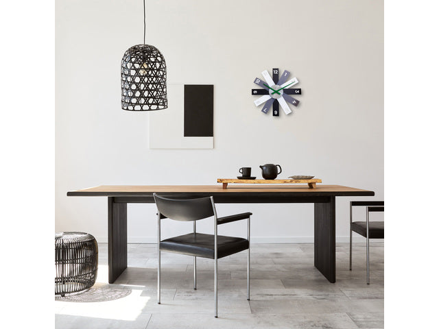 Design wandklok - 40cm- Stille klok - Zwart - Acryl - NeXtime "Plexi"
