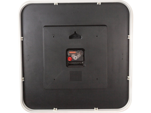 Wandklok NeXtime Jan des Bouvrie Square Wall 40 x 40 x 4 cm wit