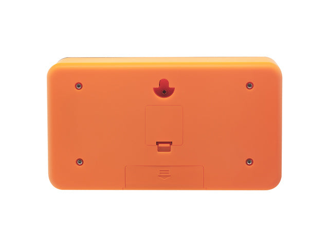 Flip klok Nextime 18x10x7cm tafel/wand oranje/zwart
