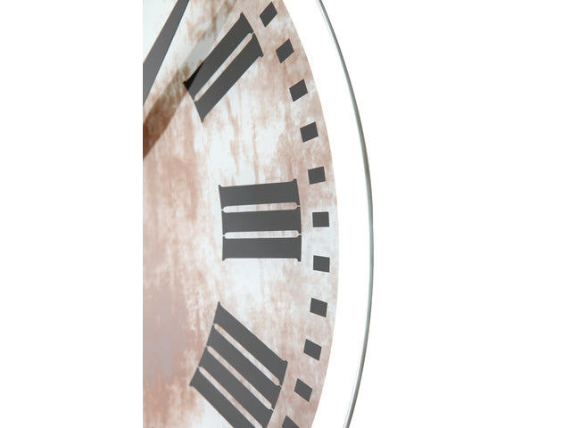 Wandklok NeXtime dia. 43 x 4,2 cm, glas, wit, 'Romana'