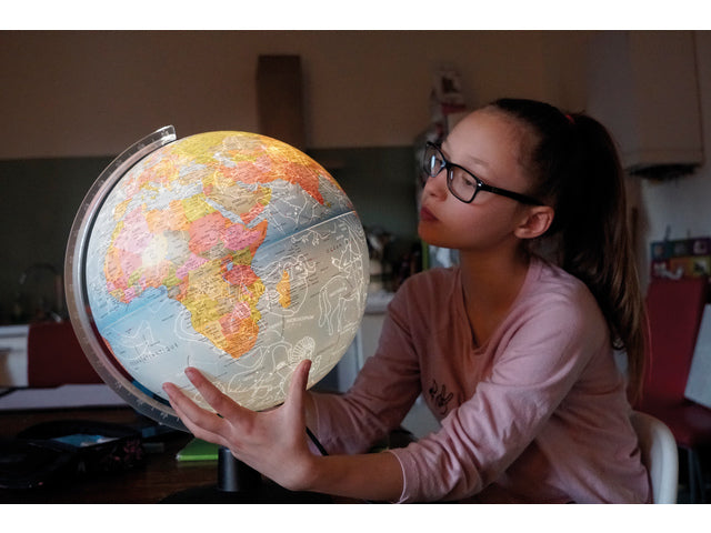 Dag &amp; Nacht geografische wereldbol