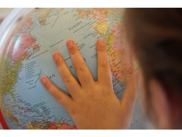 Dag &amp; Nacht geografische wereldbol