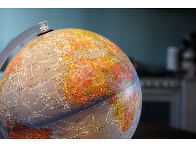 Dag &amp; Nacht geografische wereldbol