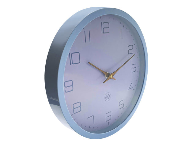Wandklok nXt ECO 30cm blauw