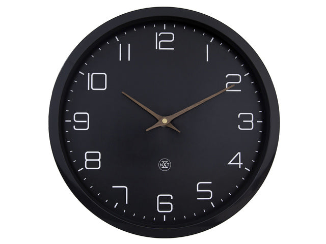 Wandklok nXt ECO 30cm zwart
