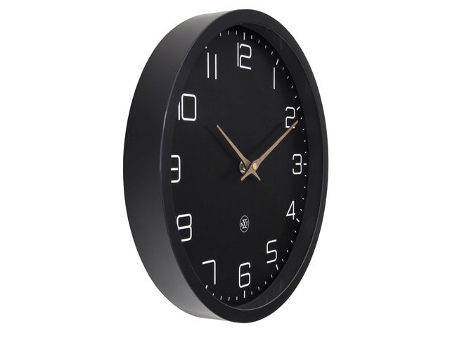 Wandklok nXt ECO 30cm zwart