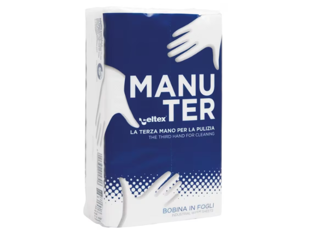 Poetspapier Celtex Manuter 2-laags wit 250 vel doos a 16 pak