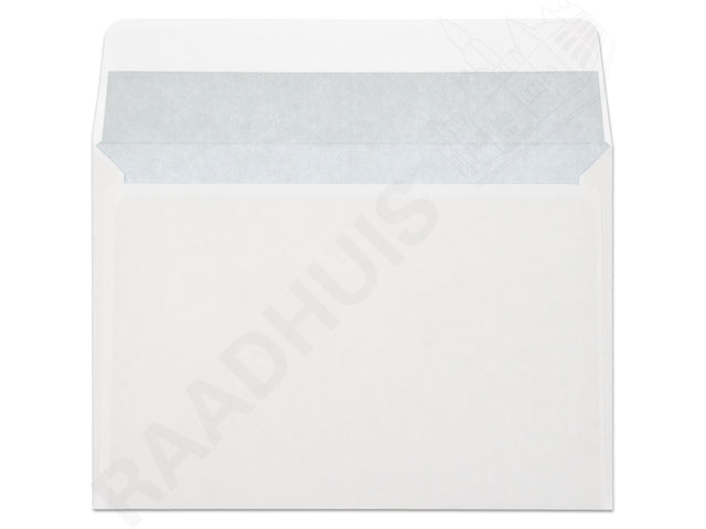 Dienstenvelop Raadhuis 114x162mm C6 gegomd wit doos a 500 stuks