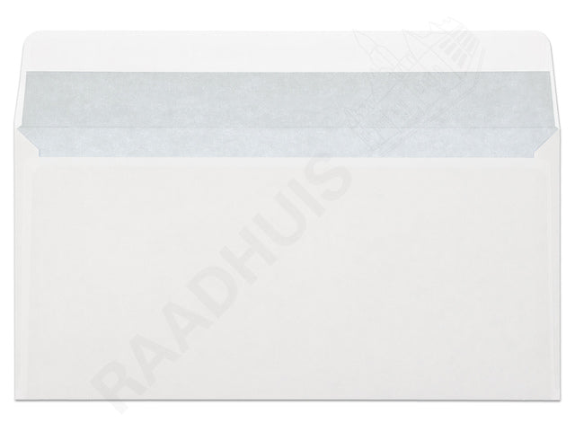 Dienstenvelop venster rechts Raadhuis 110x220mm DL (EA5/6) wit gegomd doos a 500 stuks