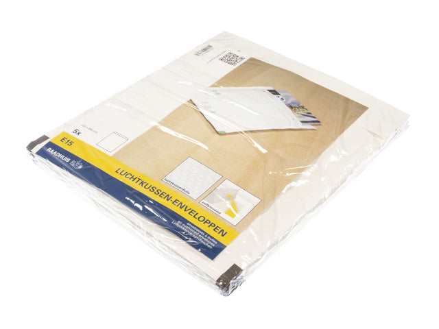 Luchtkussenenvelop Raadhuis 220x265mm E15 wit plakstrip krimp a 5 stuks