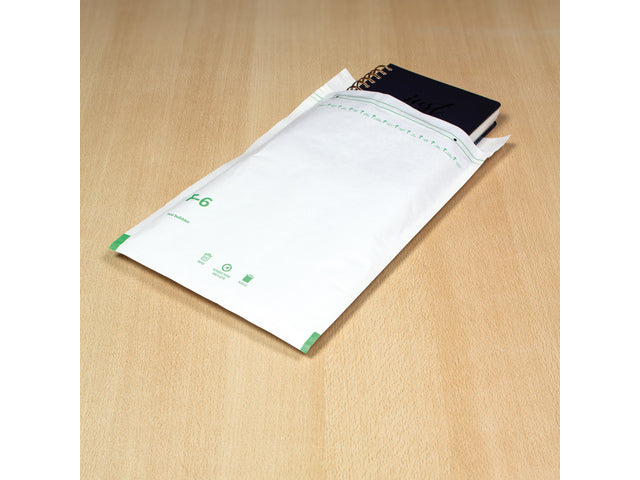 Luchtkussenenvelop Raadhuis 220x340mm F16 wit plakstrip doos a 100 stuks