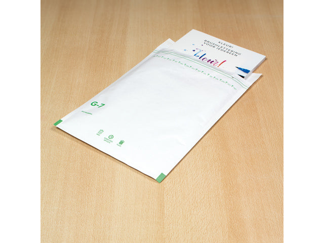 Luchtkussenenvelop Raadhuis 230x340mm G17 wit plakstrip doos a 100 stuks