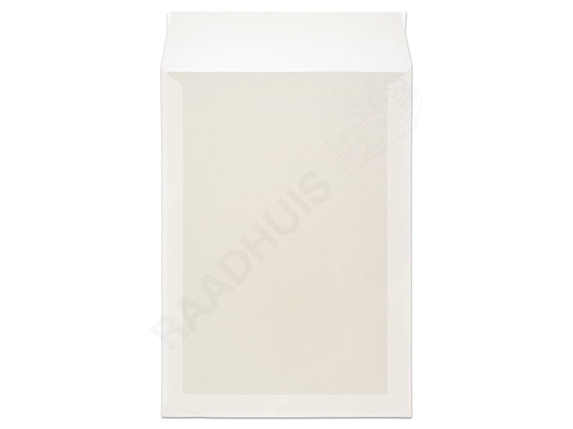 Bordrugenvelop Raadhuis 240x340mm EC4 wit met plakstrip doos a 100 stuks
