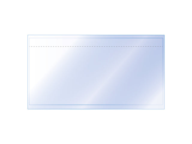 Paklijstenvelop binnenmaat 225x122mm DL 50 micron blanco 100 stuks