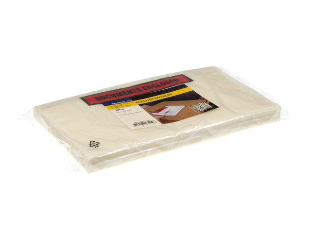 Paklijstenvelop binnenmaat 225x122mm DL 50 micron documenten bijgevoegd 100 stuks