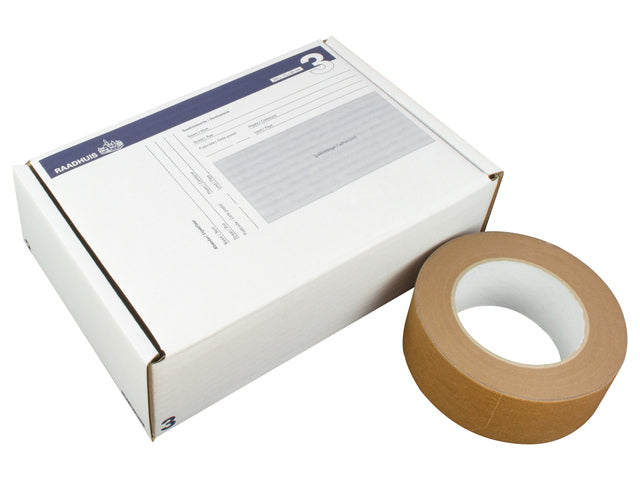 Postpakketdoos 3 Raadhuis 240x170x80mm afgebeeld 5 stuks