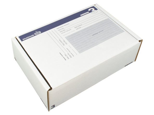 Postpakketdoos 3 Raadhuis 240x170x80mm afgebeeld 5 stuks