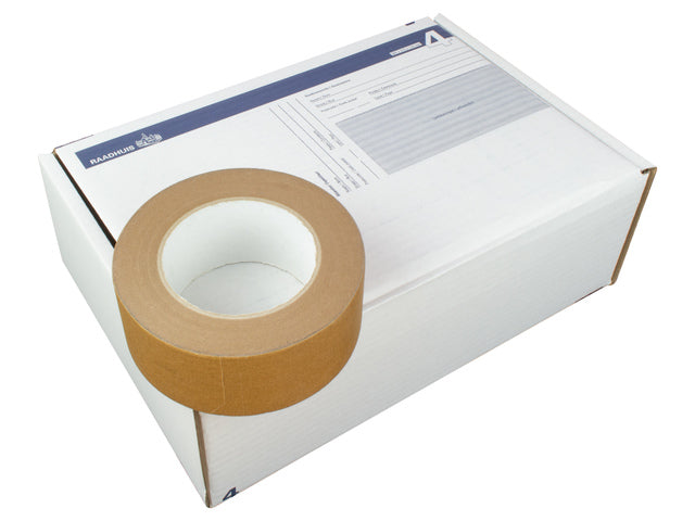 Postpakketdoos 4 Raadhuis 305x215x110mm afgebeeld 5 stuks