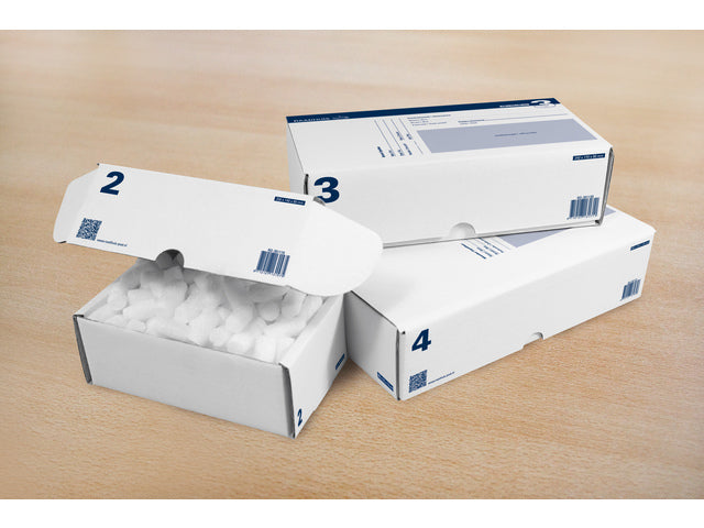Postpakketdoos 6 Raadhuis 485x260x185mm afgebeeld 5 stuks