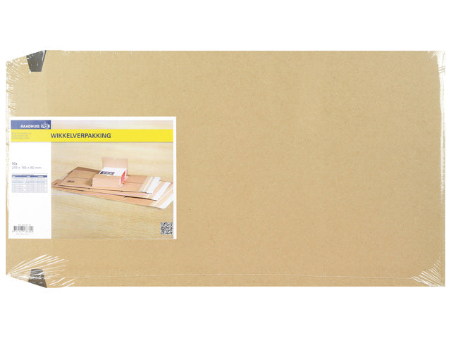 Wikkelverpakking Raadhuis A5+ 249x165x60mm braun 10 Stück