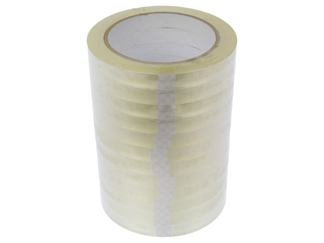 Plakband Raadhuis 12mm x 66m PP transparant krimp a 12 rol