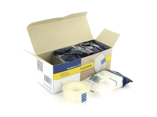 Plakband Raadhuis transparant 19mm x 33m