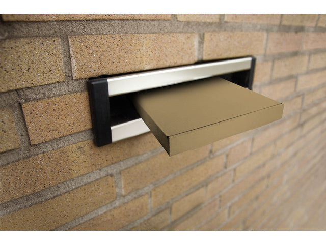Brievenbusdoos Raadhuis 180x115x28mm, 25 Stück Golfkarton, braun