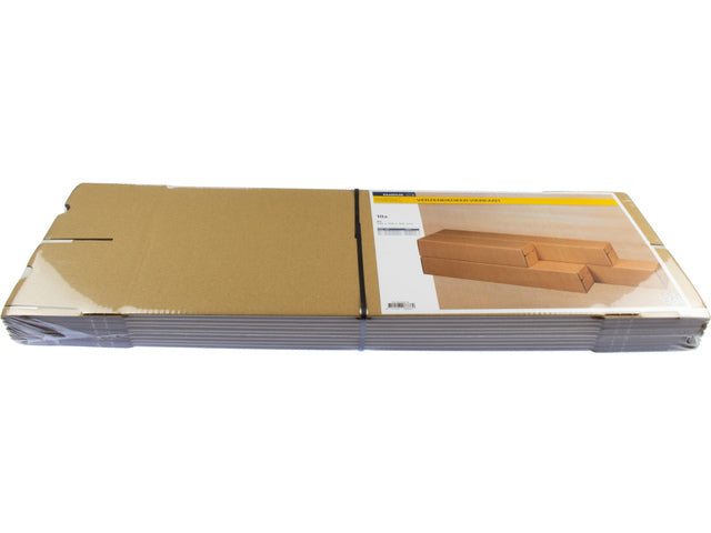 Vierkant-Ladegerät, A2, 435 x 105 x 105 mm, mit 10 braunen Innenblättern