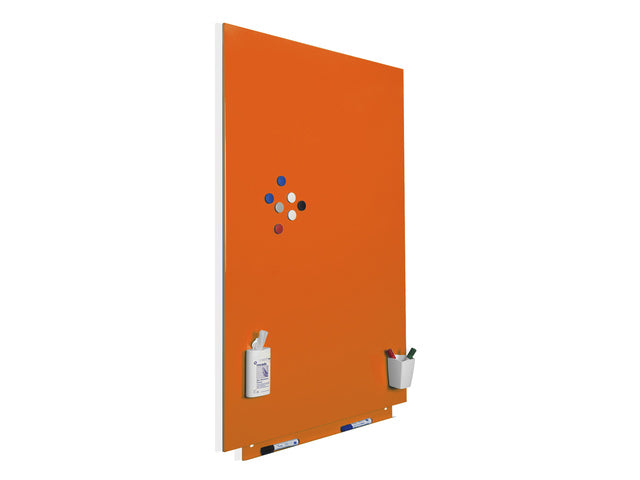 Whiteboard Rocada Huidskleur 75x115cm oranje gelakt