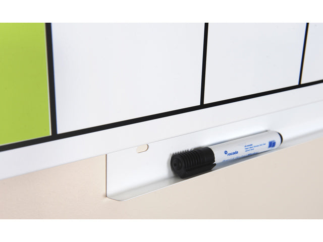 Whiteboard Rocada Skinplanner 75x115cm wit gelakt