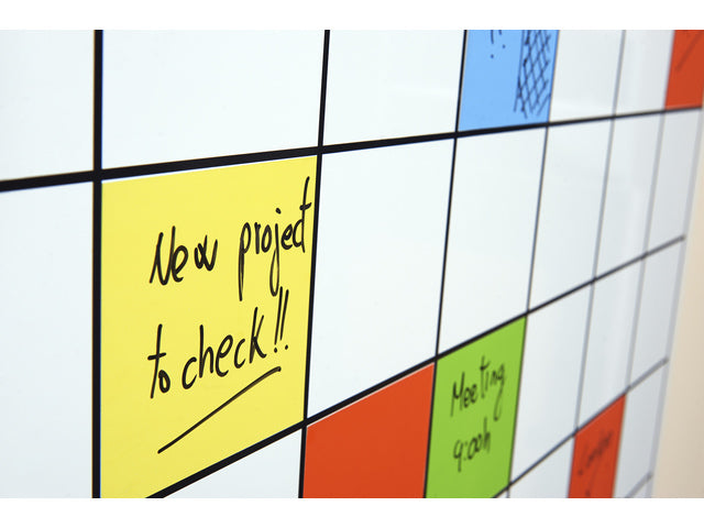 Whiteboard Rocada Skinplanner 75x115cm wit gelakt