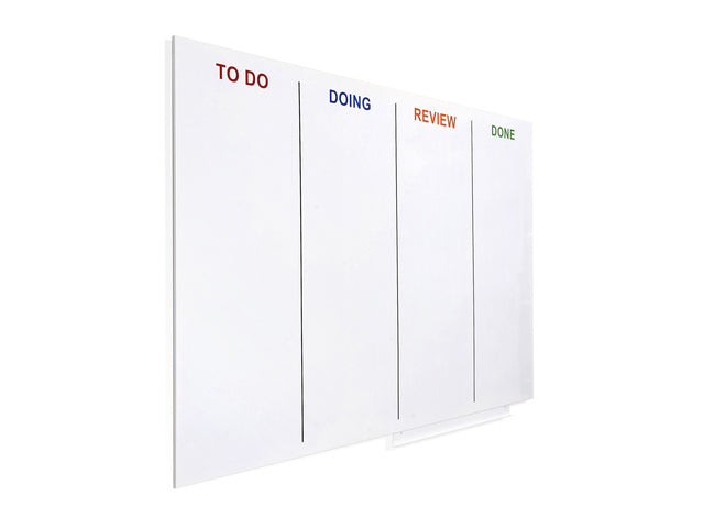 Whiteboard Rocada Skinagile 100x150cm wit gelakt