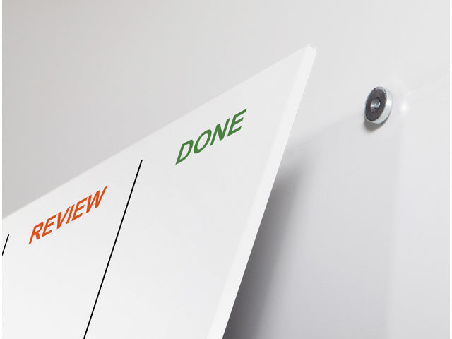 Whiteboard Rocada Skinagile 100x150cm wit gelakt