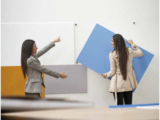 Whiteboard Rocada Huidskleur 100x150cm blauw gelakt