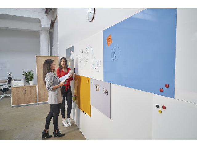 Whiteboard Rocada Huidskleur 100x150cm blauw gelakt