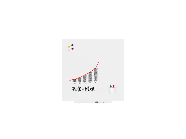 Whiteboard Rocada Huidskleur 100x100cm wit gelakt