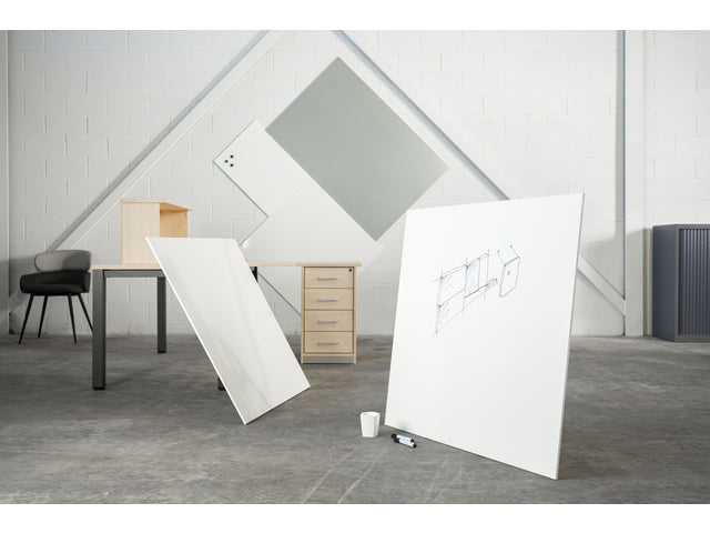 Whiteboard Rocada Huidskleur 100x100cm wit gelakt