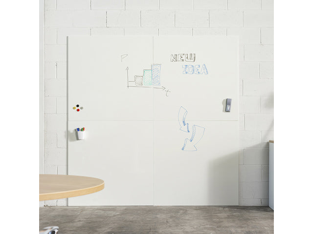 Whiteboard Rocada Skin Duo 2x Modul 120x120 cm mit