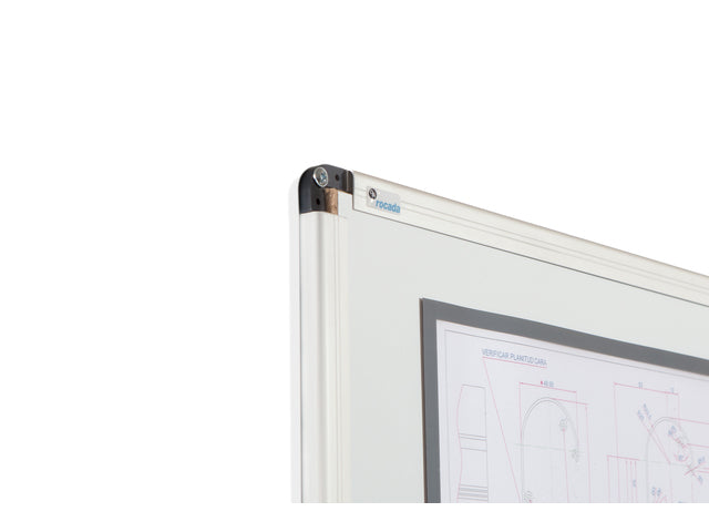 Whiteboard Rocada 120x150cm emaille met magnetisch