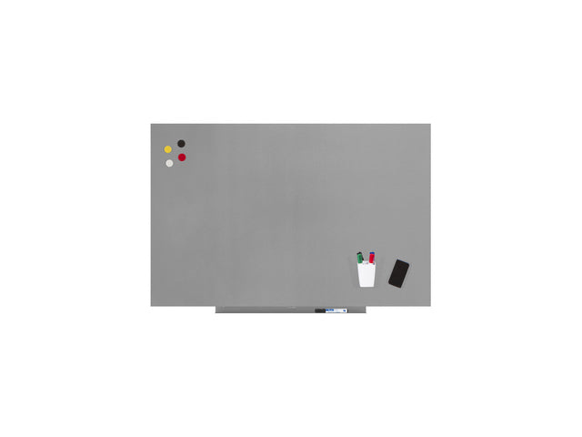 Whiteboard Rocada Skinpro 75x115cm grijs gelakt