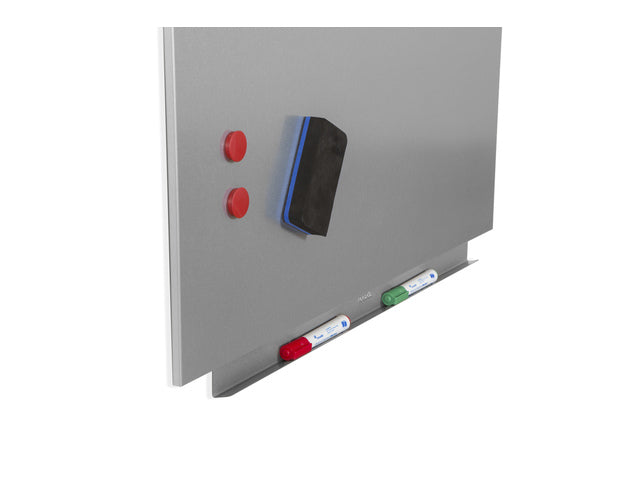 Whiteboard Rocada Skinpro 75x115cm grijs gelakt